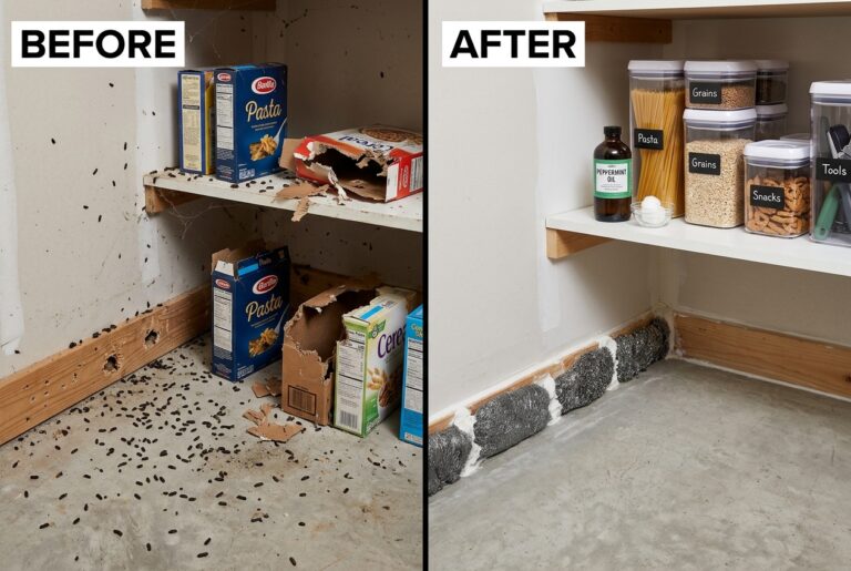 Setting natural peppermint repellent to get rid of mice without poison