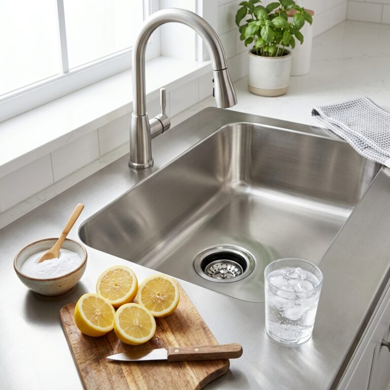 How to Clean a Smelly Garbage Disposal with Lemon, Ice and Baking Soda