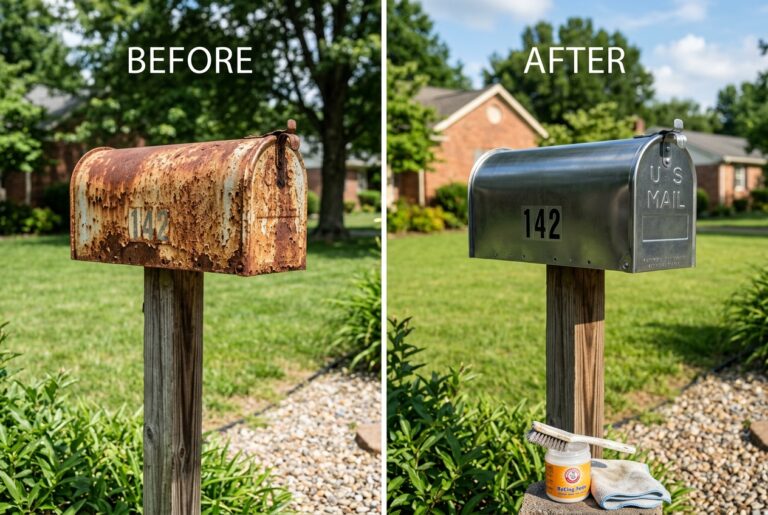 How to Remove Rust from a Metal Mailbox with Baking Soda, Dawn & Vinegar