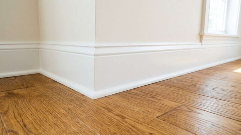 Erasing black rubber shoe scuffs and dust from white painted baseboards with fabric softener glide solution